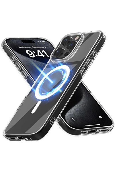 SONORH Husă transparentă SONORH® pentru iPhone 16 Pro Max, compatibilă cu Mag...