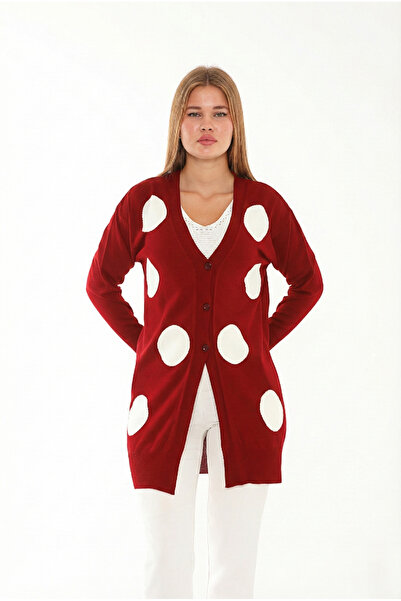 Lanze Thin Knitwear Cardigan Polka Dot Pattern