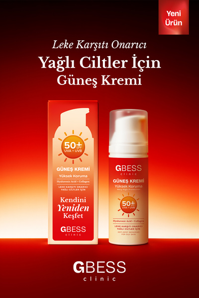 GBESS CLINIC SPF 50+ Yağlı Ciltler İçin Leke Karşıtı ve Onarıcı Güneş Kremi -...