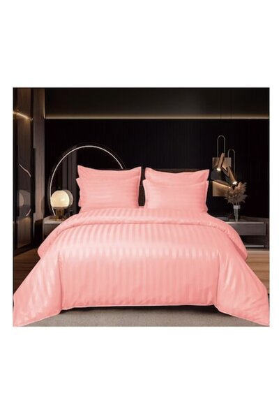 Unicorn Concept Plain double bed linen, Finet, 6 pieces, Salmon