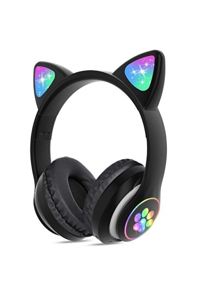 OEM Wireless Cat Ear Headphones Lyaxm, Bluetooth 5.0, Built-in Microphone, Black