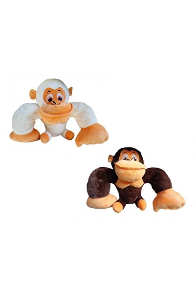 Halley Oyuncak 62144 دمية قرد جالس من القطيفة 55 سم -HLY