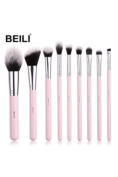 BEILI Pink 9 Makeup Brush Set