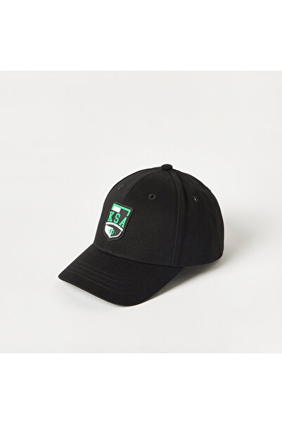 Juniors KSA National Day Print Cap with Hook and Loop Strap Closure