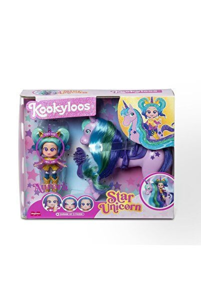 kookyloos Set de joaca Papusa Aurora si Unicorn Stea, Multicolor
