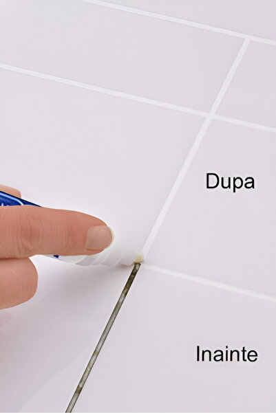 esimplu Set of 3 x TilePen Joint Corrector Marker, eSimplu®, for Tiles and Faience, White, Efficient