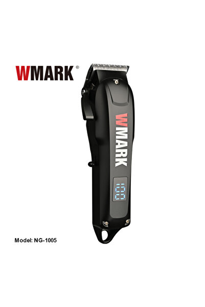 Wmark ماكينة قص الشعر الاحترافية NG-1005 للبيع بالجملة بمحرك 7500 دورة في الدقيقة وشاشة LED قابلة لإعادة الشحن للرجال