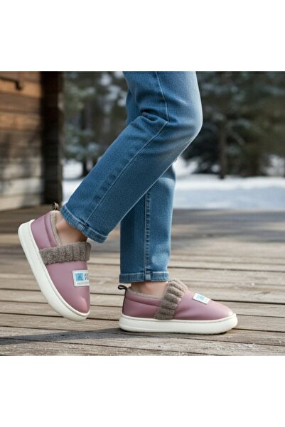 OEM Papuci de casă îmblăniți pentru damă, de interior sau ieșiri scurte în ex...