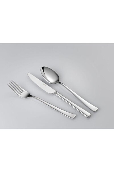 Hisar Lara 24 Piece Steel Fork Spoon Knife Set