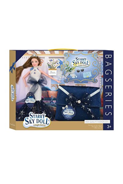Starry sky Papusa eleganta cu geanta Exquisite, Multicolor