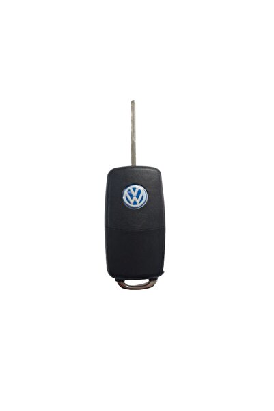 OEM Complete chrome key for Golf 5 with ID48 chip, remote, battery and blade