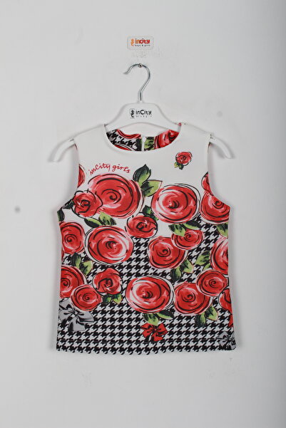 incity Κοριτσίστικη μπλούζα με λουλουδάτο σχέδιο σε μαύρο χρώμα-Νέο προϊόν