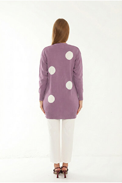 Lanze Thin Knitwear Cardigan Polka Dot Pattern