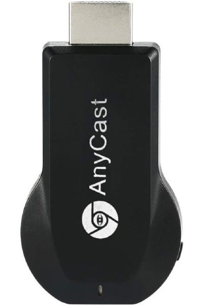 Anycast WiFi Display Dongle Reciever With 2-In-1 Cable Black/Silver
