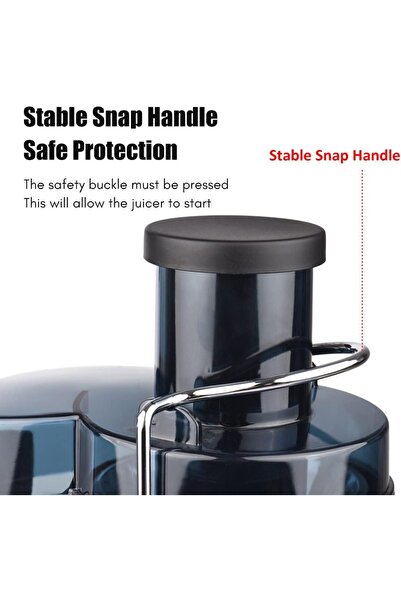 Generic Swiitol Juicer Household Large Caliber Electric Stainless Steel Body 800W