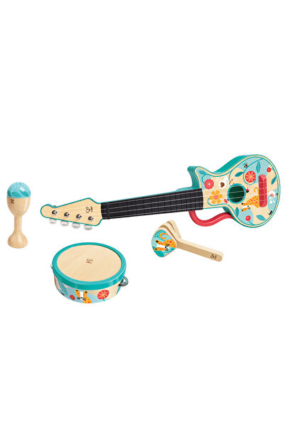 Hape 4-in-1 Ukulele Music Instrument Wooden Set - 4pcs