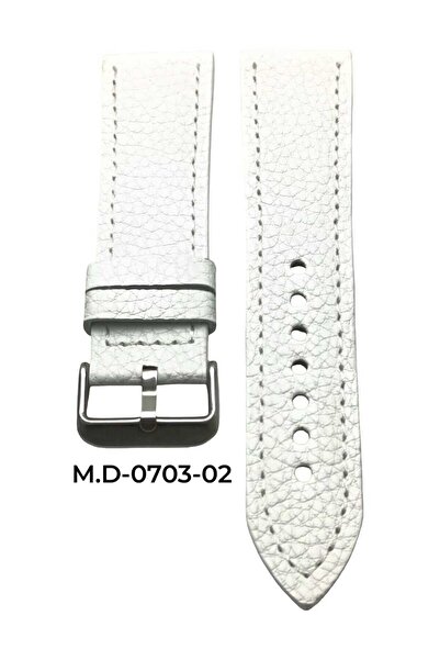 Mrv 24 MM-M.D SPOR BEYAZ FLOTUR DOĞAL DİKİŞ DERİ KORDON