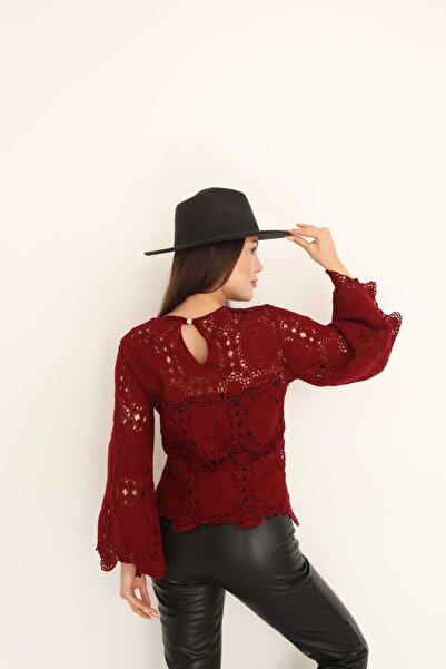 DM DİLAN MODA Women's Crochet Standard Size Bluz