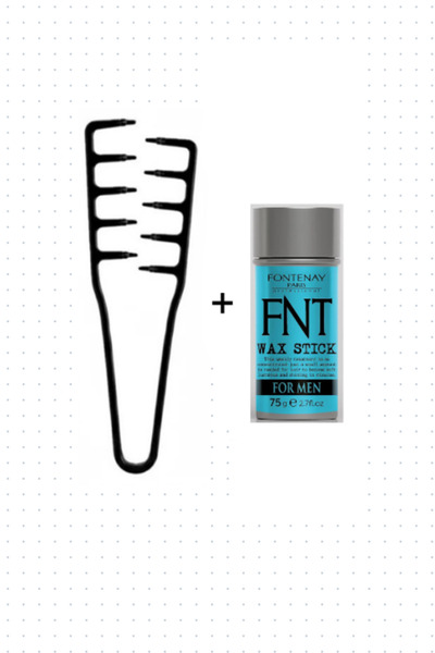 Fontenay Hair Wax Stick 75gr - Saç Sabitleyici For Men + Mucizevi Tarak 2'li Set
