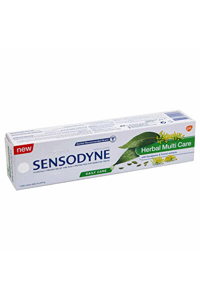 Sensodyne Herbal Toothpaste for Sensitive Teeth, Herbal Multi Care with Extra...