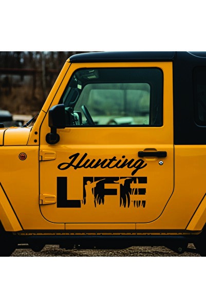 StickITsibiu Hunting Life – Stickere Auto 4×4 Off-Road – Dimensiuni 120x77 cm.