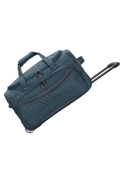 Snowball Geantă de călătorie cu rotile, 70x43x34 cm, poliester, albastră