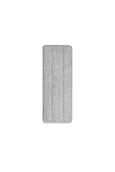 bigshot Set of 6 Microfiber Replacement Pads for Flat Mop Bigshot, Wet and Dry Use, 32 x 12 cm, Gray
