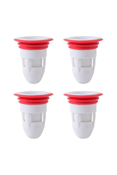JZS Rubber Floor Drain Anti-odor Backflow Preventer 4pcs White