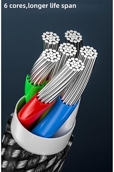 HULPPRE 6.5ft 240W USB-C Nylon Braided 5A Fast Charging Cable - Universal