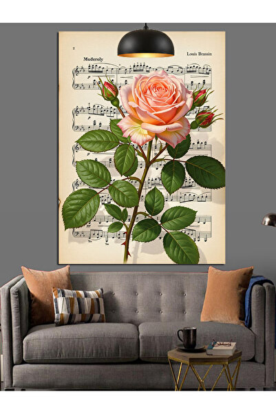 KanvasSepeti Tek Yavruağzı Pictură în ulei de înaltă calitate texturat Canvas...