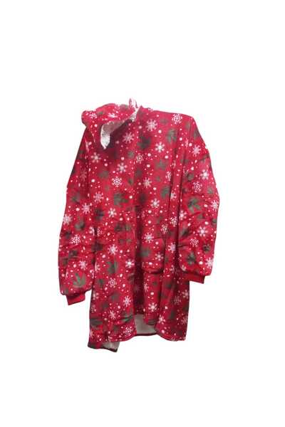 Generic Wearable blanket with sleeves for home and travel