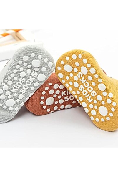 JZS Baby Non Slip Socks 6 Pairs Cotton Cartoon Animal Ankle Socks