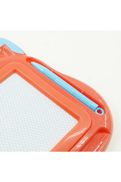 Flippy Dalip Magnetic Writing and Drawing Board, Cat Model, with Stylus, 23.2x18.5 cm, Red