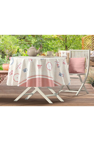Madame Coco Mavel Pvc Tablecloth - Beige -100 X 140 cm