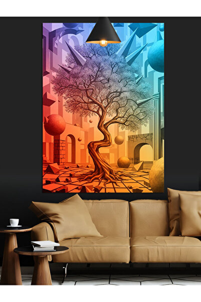 KanvasSepeti Arborele fermecat Pictură în ulei de înaltă calitate texturat Ca...