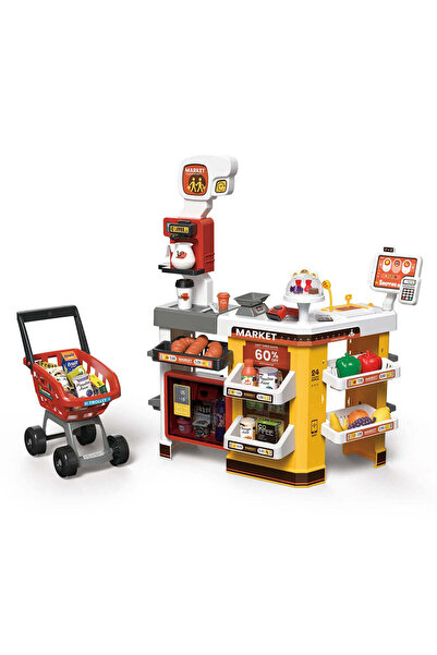 KidProtect Σετ Cumparaturi Tip Supermarket MiniMarket Deluxe, Sunete/Lumini, ...