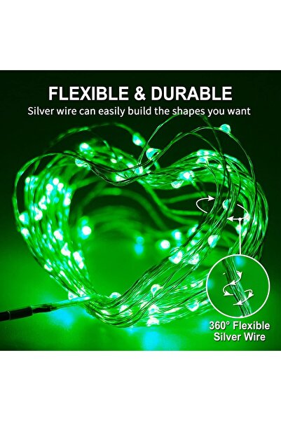 Yuwell YU WELL LED Fairy Light (16.5FT, Green)