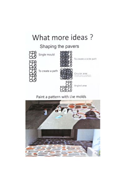 OEM Concrete matrix for driveways, set 1, 36x36cm, for outdoor paving, garden and yard