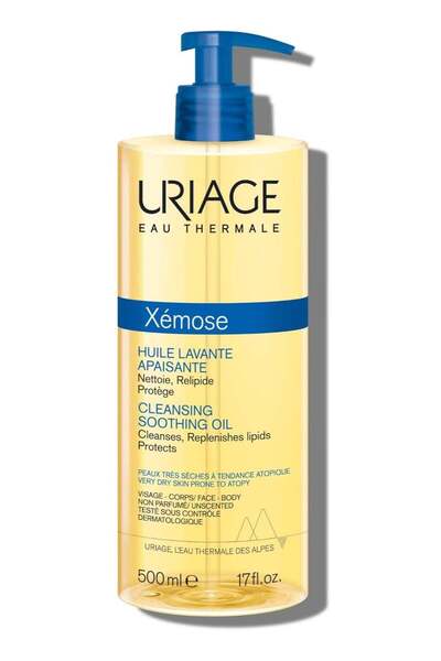 uriage eau thermale زيت التنظيف المهدئ يورياج زيموس للوجه والجسم - 500 مل