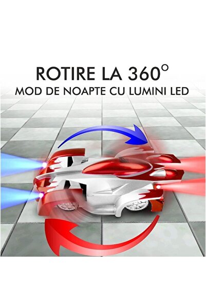 Dms CarBot magic racing car, drives on walls with remote control, Red