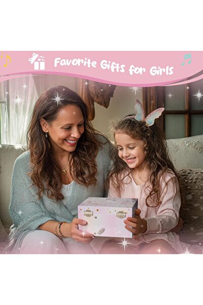 PROCASE Unicorn Jewelry Box for Girls, Kids Musical Jewelry Box - Pink (Box Only)