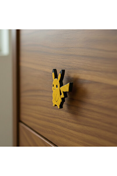 ka tasarım Pokemon Series Children's and Baby's Room Handle Collection, Furniture Handle, Shipped in a Set of Two