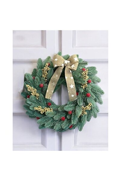 OEM Christmas wreath, 3D silicone artificial fir, diameter 40cm