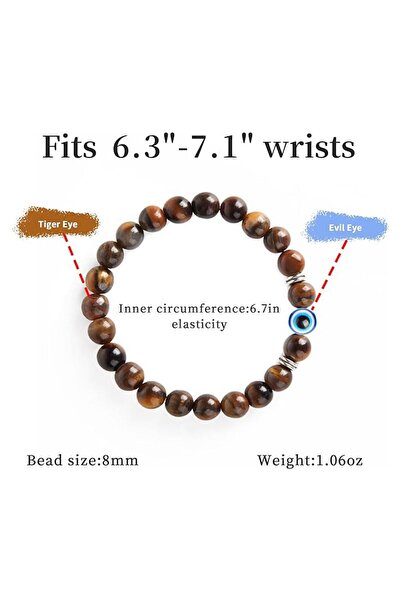 JZS Evil Eye Bracelet Protection Blessing Black Bead