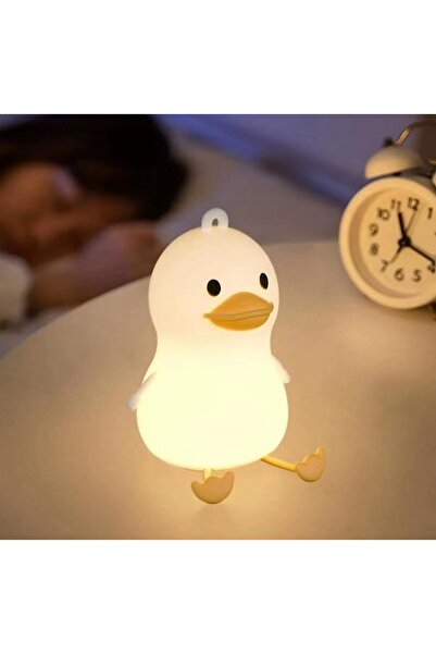 HULPPRE مصباح طاولة من السيليكون على شكل بطة بـ 8 ألوان، يعمل باللمس والتحكم ...