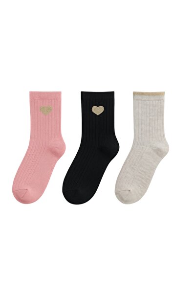JUST SOCKS Șosete din bumbac pentru femei, 3 piese