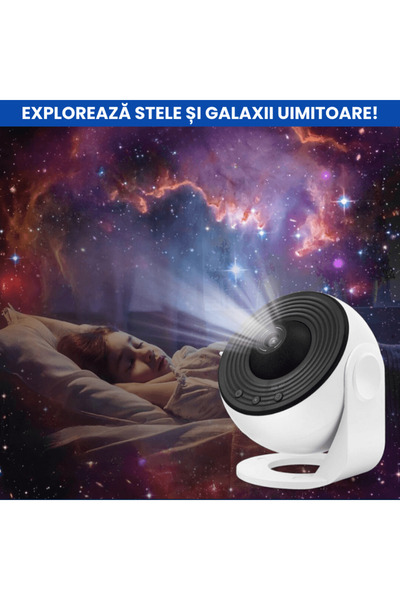 OferteTop Star and Galaxy Projector with 12 Patterns, 360° Rotation and Timer