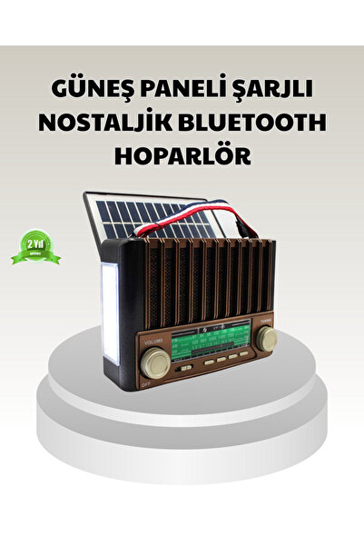 Teknoşık TEKNO ŞIK Güneş Enerjili Taşınabilir Hoparlör KTF-1428 Bluetooth Rad...