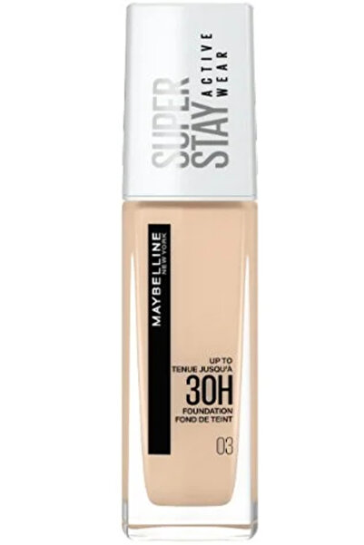 Maybelline New York Fond De Ten SuperStay 30H Active Wear 03 True Ivory, 30 ml