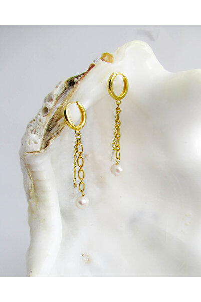 Moonlight Jewelry Earrings "Moon Pearl" – Cultured Pearl and Moonstone